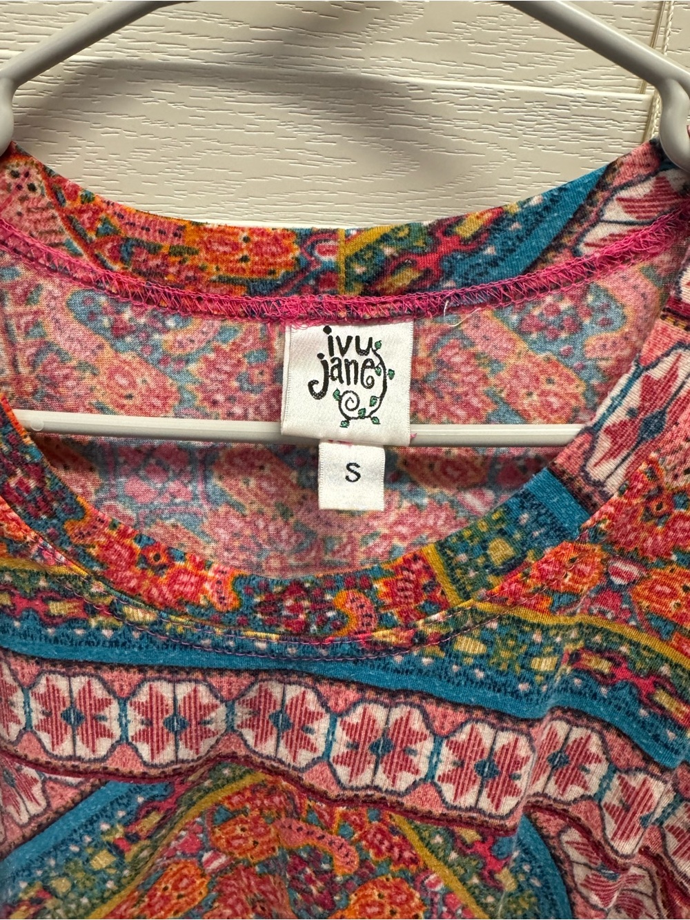 ivy jane Multicolor Paisley Knit Top - Pink, Teal, Mustard